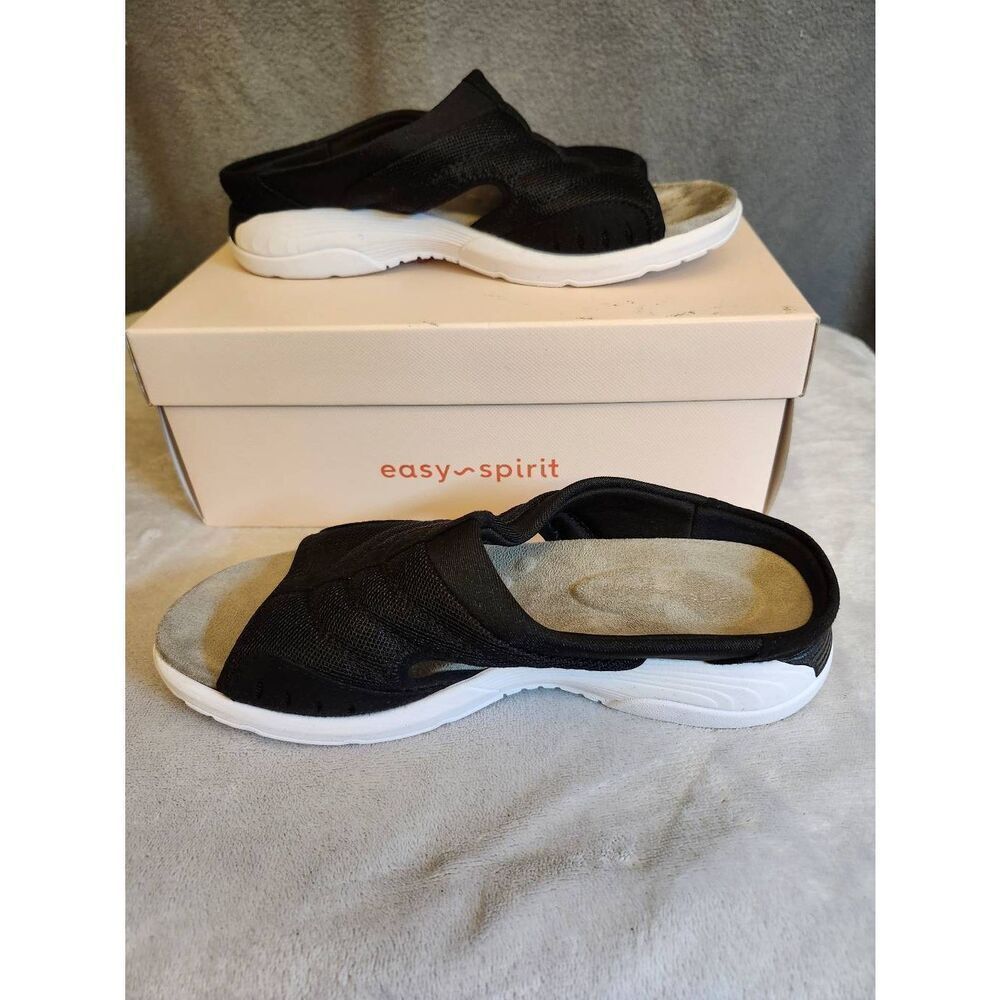 Easy Spirit Traciee Slide Sandals. This specific model is a popular open-toe ver